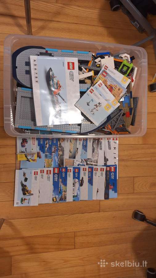 15.6 kg Lego detalių + intrukcijos