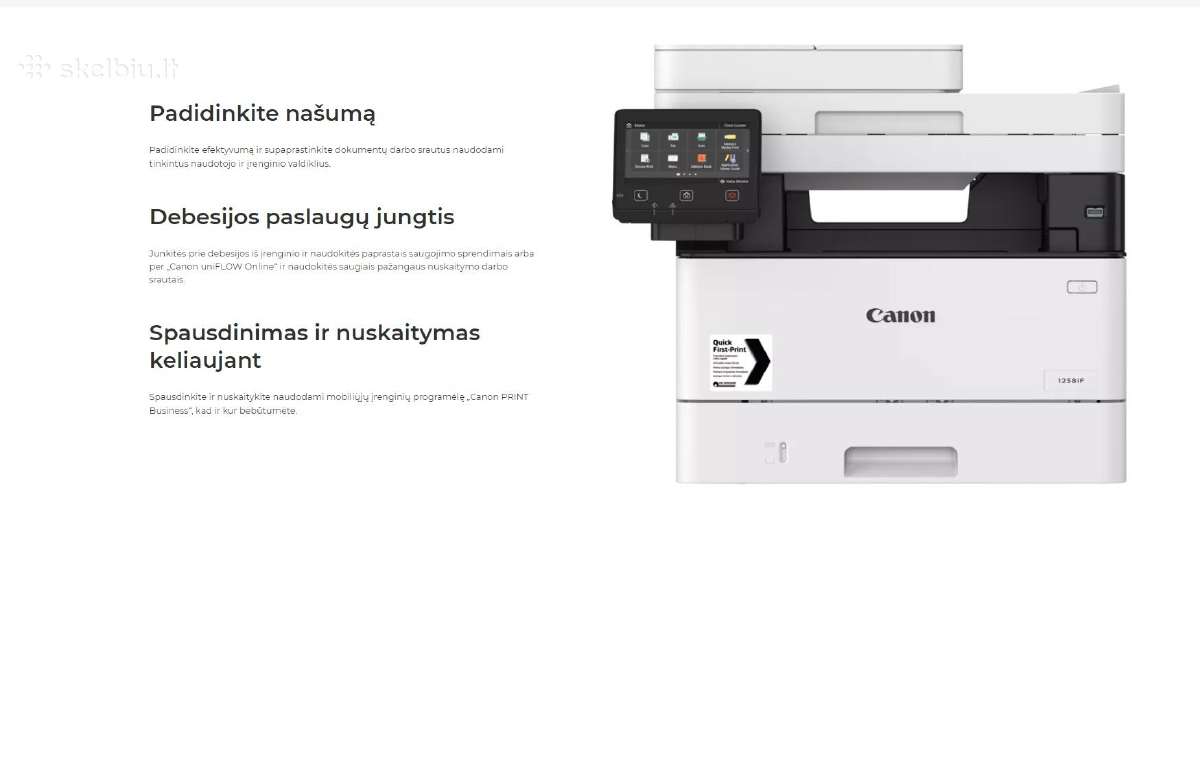 Canon lazerinis spausdintuvas X1238 - nuotraukos Nr. 2