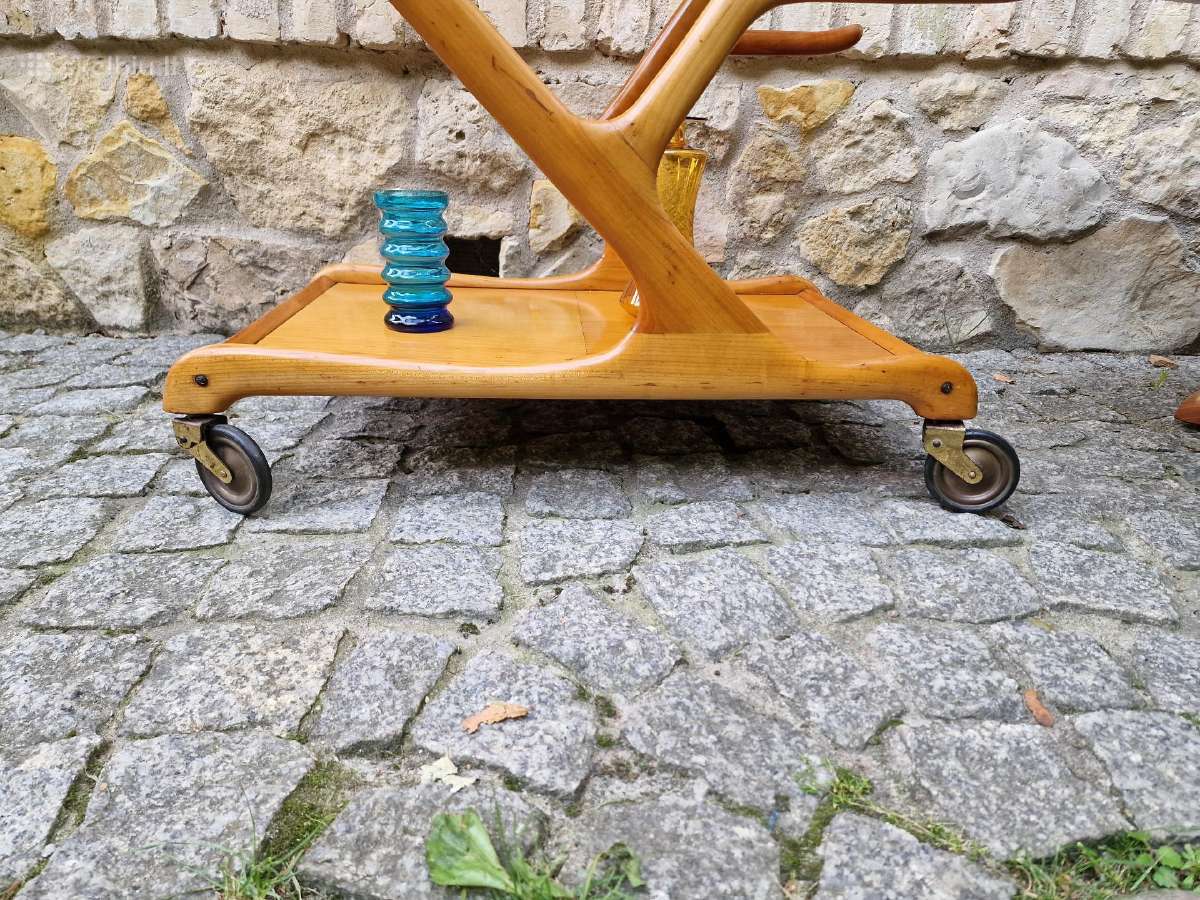 Vintažinis mid century serviravimo staliukas - nuotraukos Nr. 4
