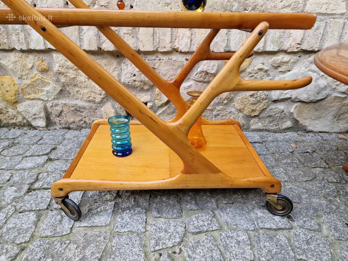 Vintažinis mid century serviravimo staliukas - nuotraukos Nr. 5