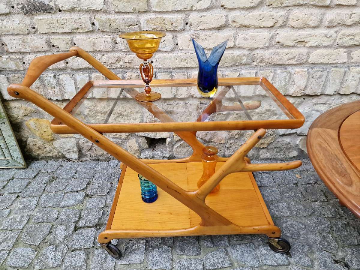 Vintažinis mid century serviravimo staliukas - nuotraukos Nr. 6