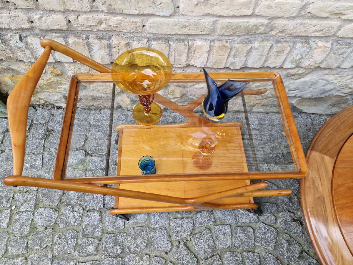 Vintažinis mid century serviravimo staliukas - nuotraukos Nr. 7