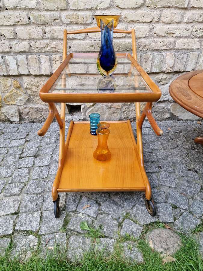 Vintažinis mid century serviravimo staliukas - nuotraukos Nr. 10
