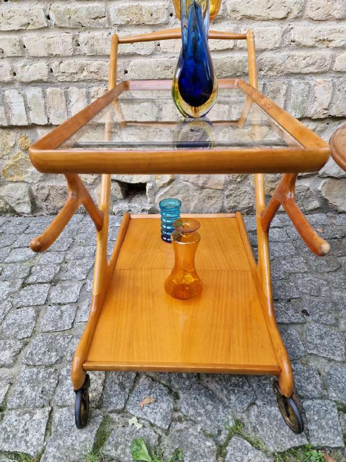 Vintažinis mid century serviravimo staliukas - nuotraukos Nr. 12