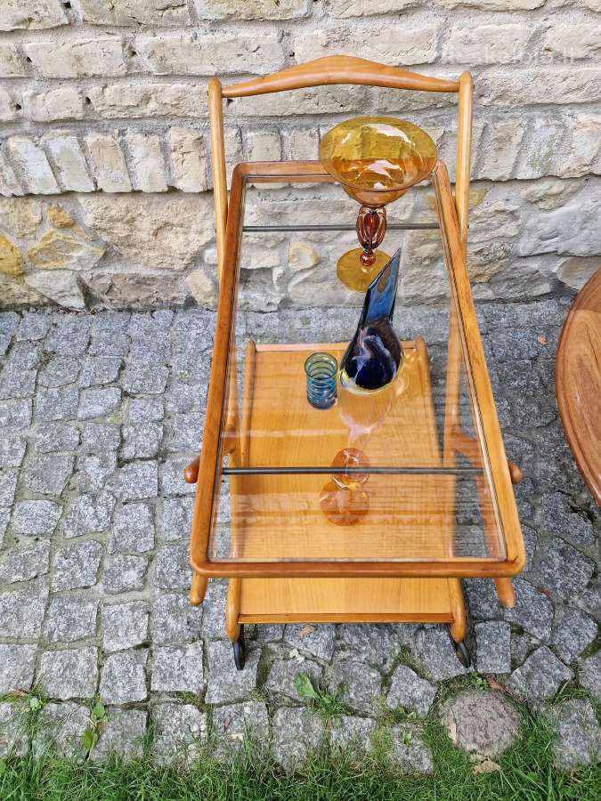 Vintažinis mid century serviravimo staliukas - nuotraukos Nr. 13