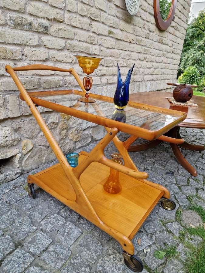 Vintažinis mid century serviravimo staliukas - nuotraukos Nr. 14