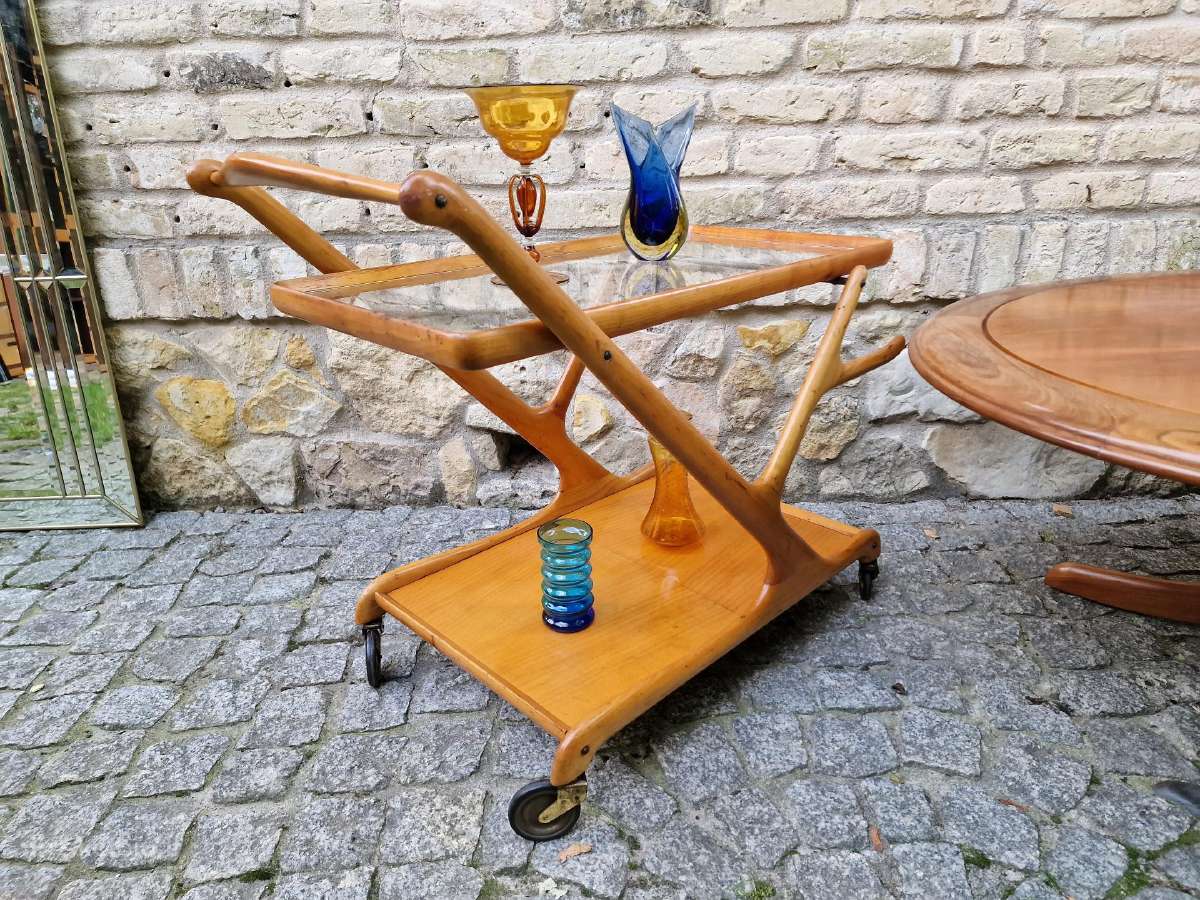 Vintažinis mid century serviravimo staliukas - nuotraukos Nr. 16