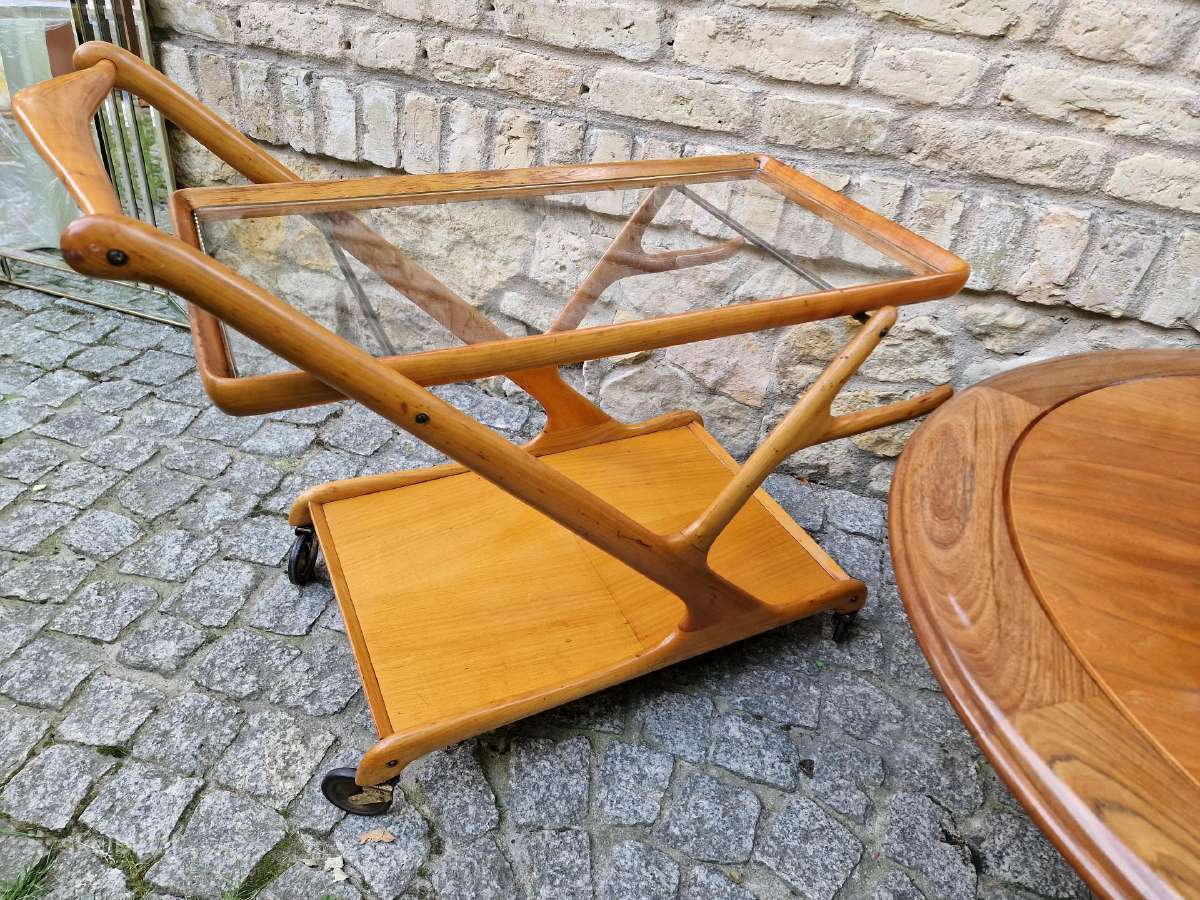 Vintažinis mid century serviravimo staliukas - nuotraukos Nr. 21