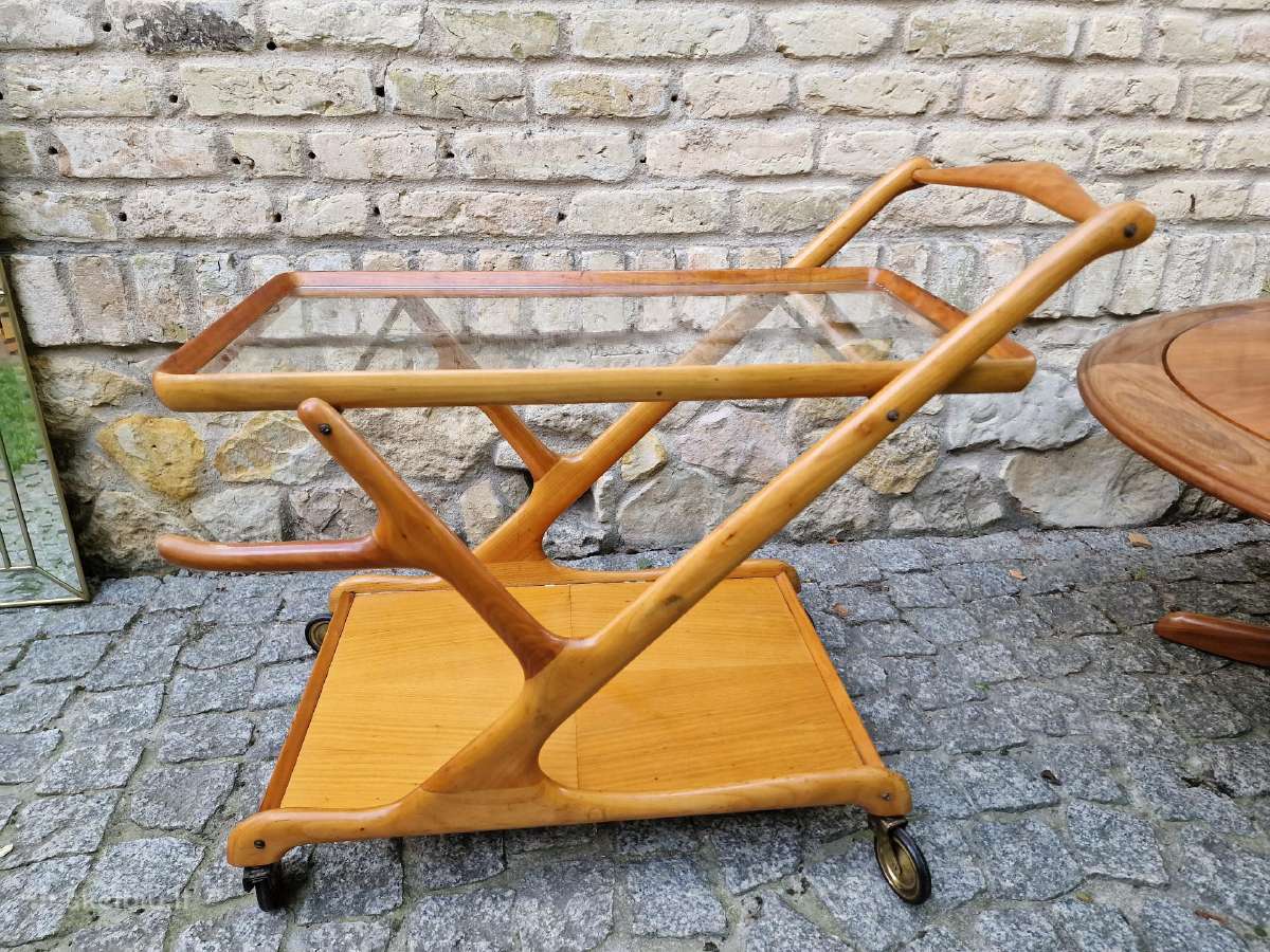 Vintažinis mid century serviravimo staliukas - nuotraukos Nr. 22