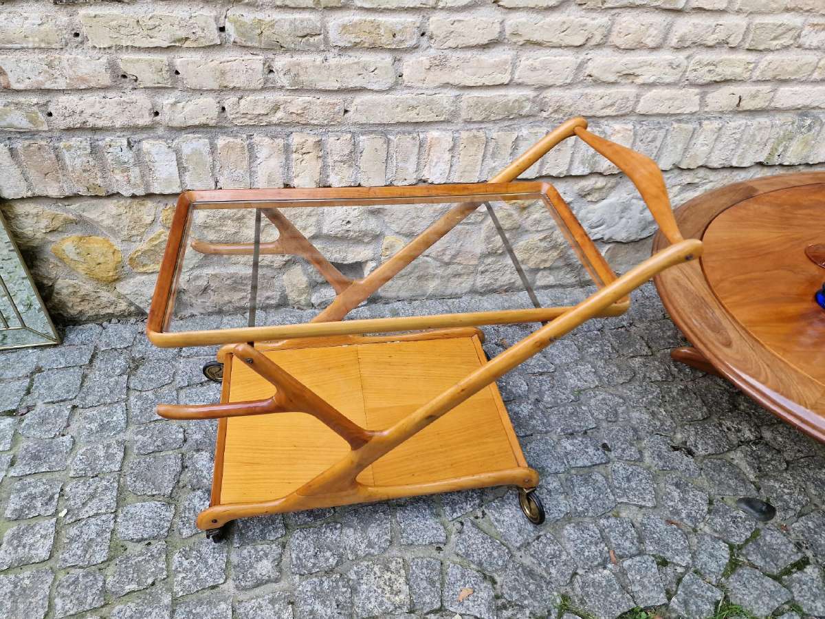Vintažinis mid century serviravimo staliukas - nuotraukos Nr. 24