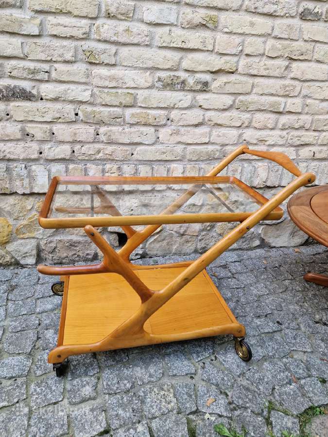 Vintažinis mid century serviravimo staliukas - nuotraukos Nr. 25