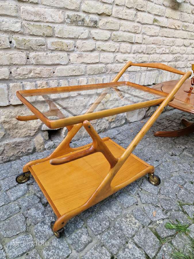 Vintažinis mid century serviravimo staliukas - nuotraukos Nr. 26