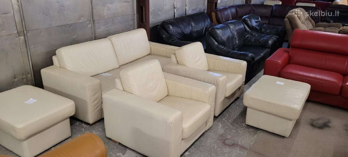 Odinis komplektas Sofa Lova ir du foteliai