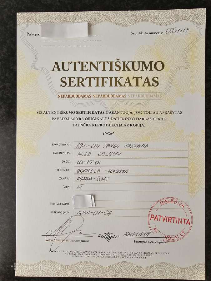 Parduodamas Eglės Colluci paveikslas - nuotraukos Nr. 3