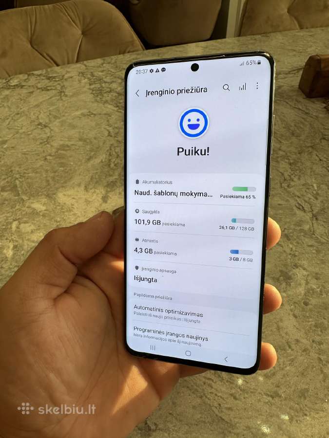 Samsung s20 plus, 8/128gb - nuotraukos Nr. 3