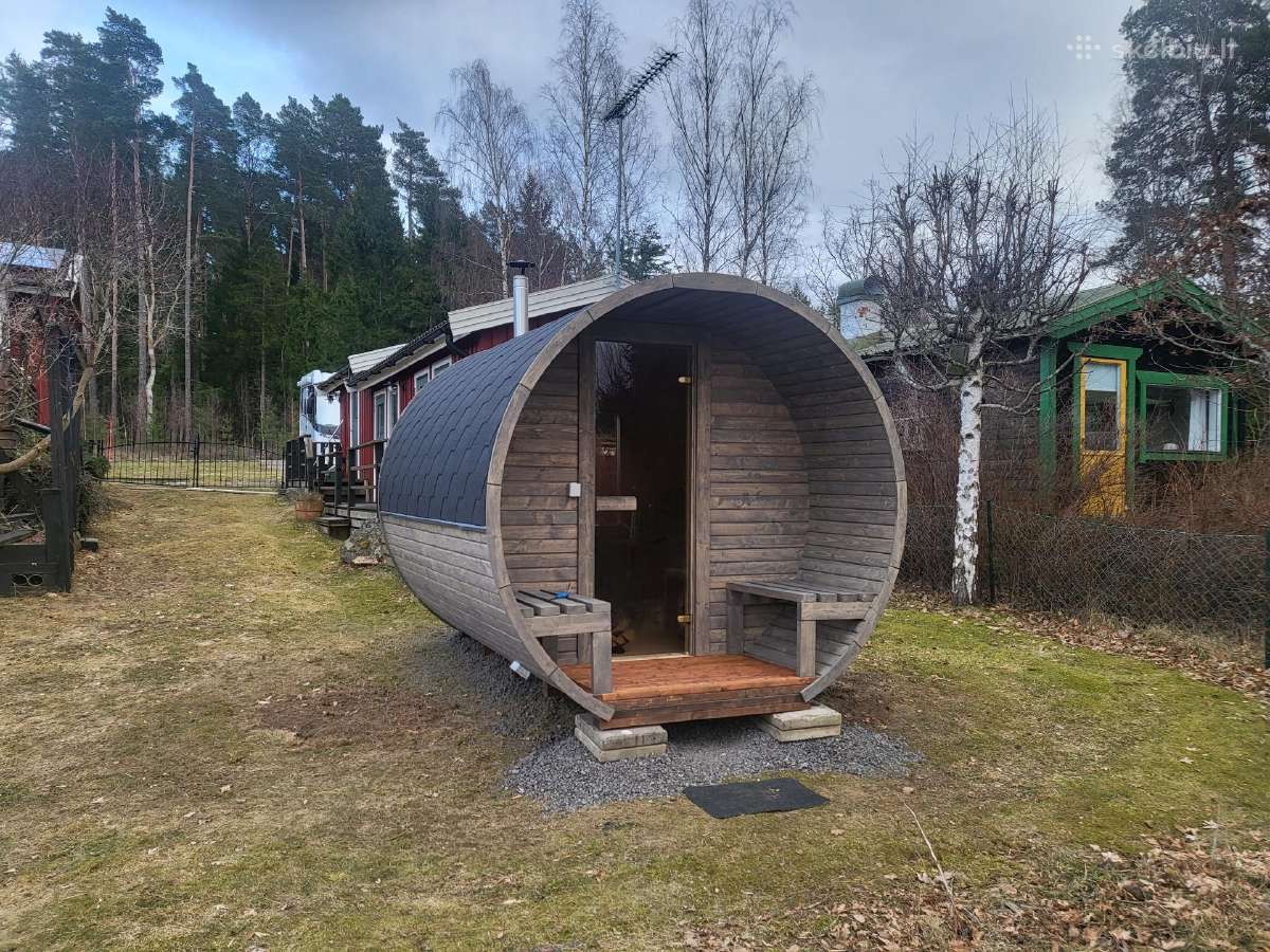 Apvali pirtis-bačka, termo medienos saunos - nuotraukos Nr. 22