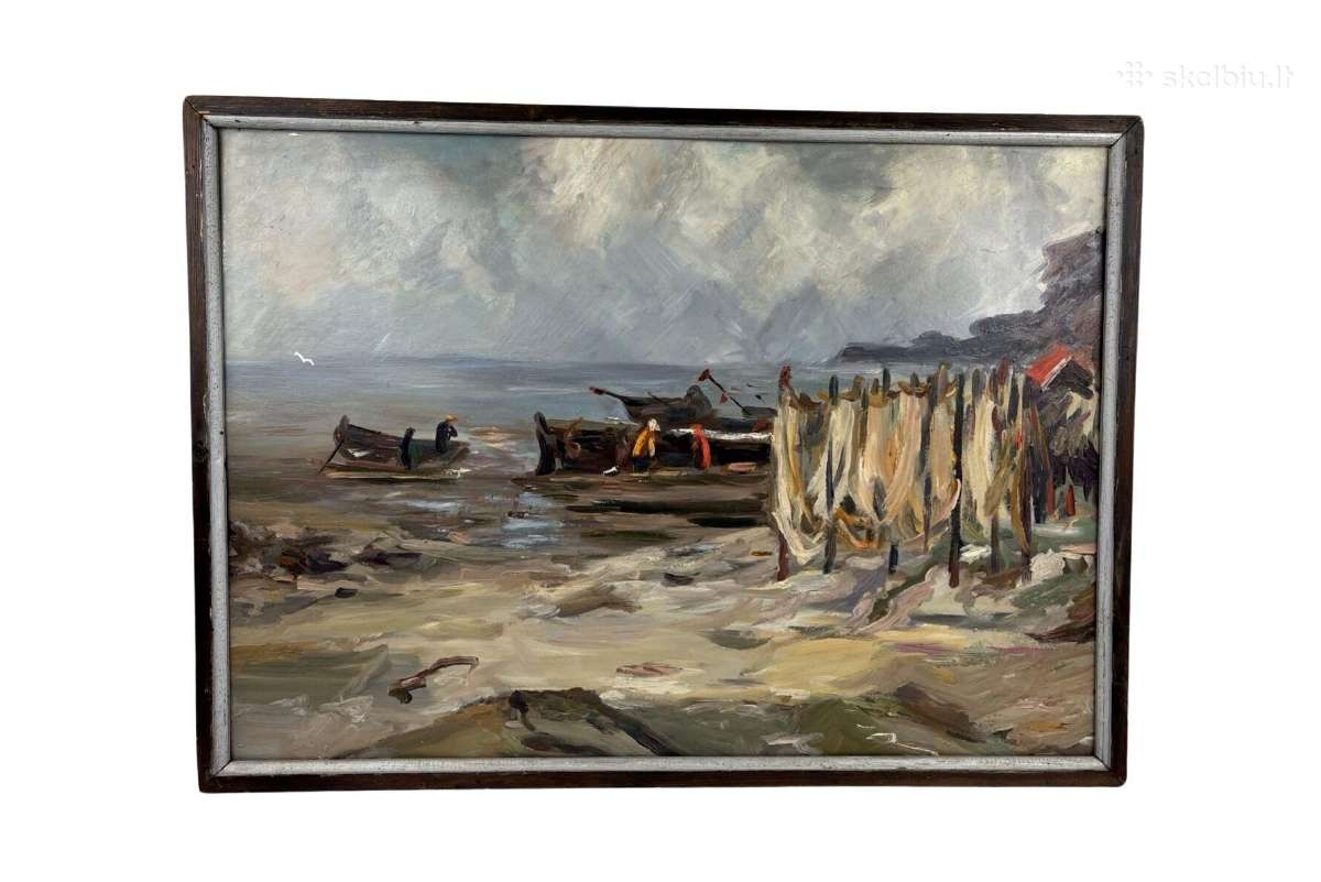 Kartonas aliejus. Latvija 92x67,2 cm.