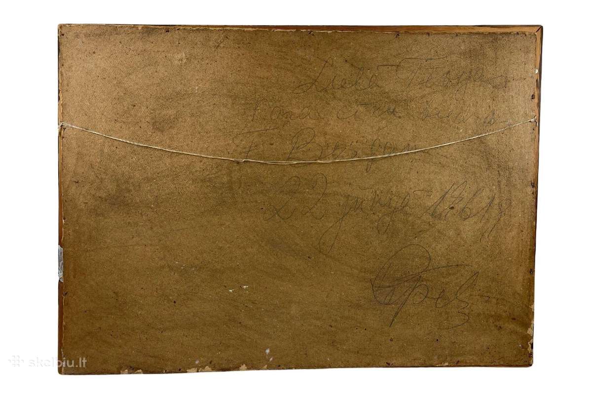 Kartonas aliejus. Latvija 92x67,2 cm. - nuotraukos Nr. 3