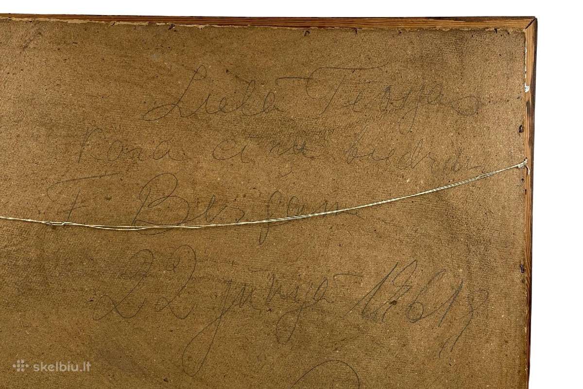 Kartonas aliejus. Latvija 92x67,2 cm. - nuotraukos Nr. 4