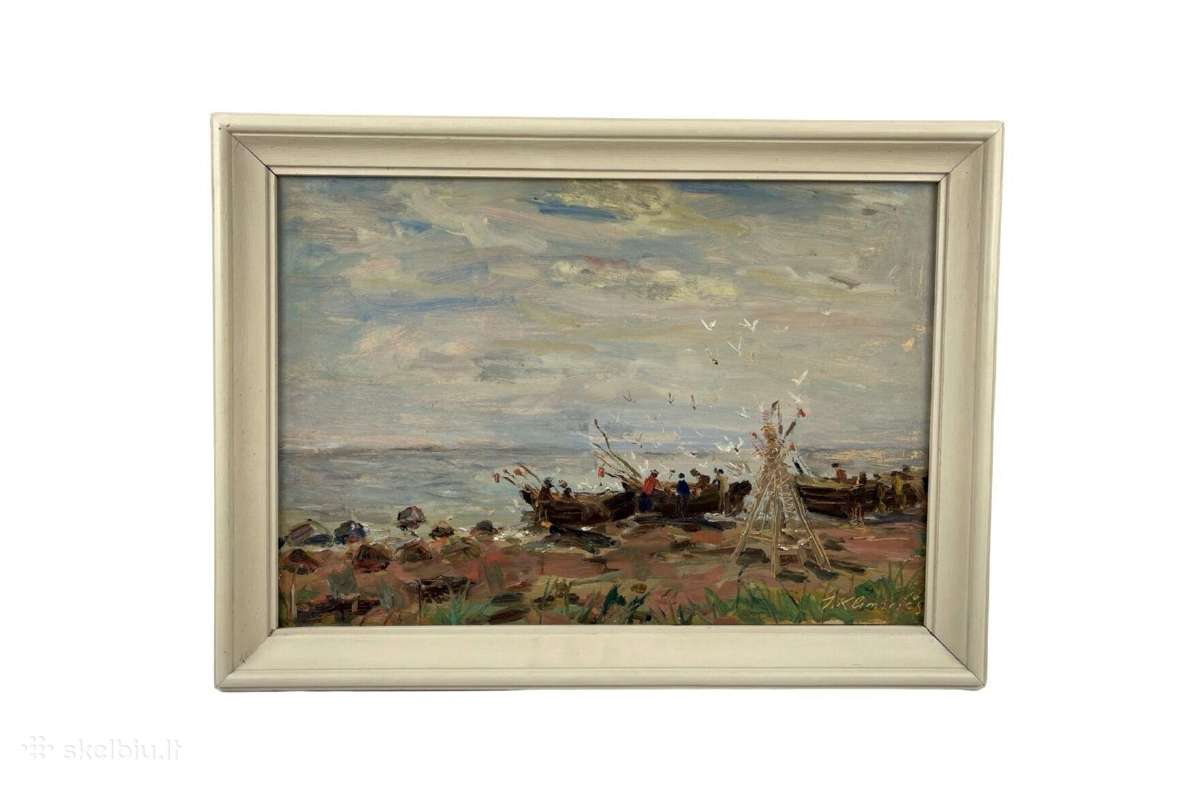 Kartonas aliejiniai dažai Latvija 62,1x45,2 cm