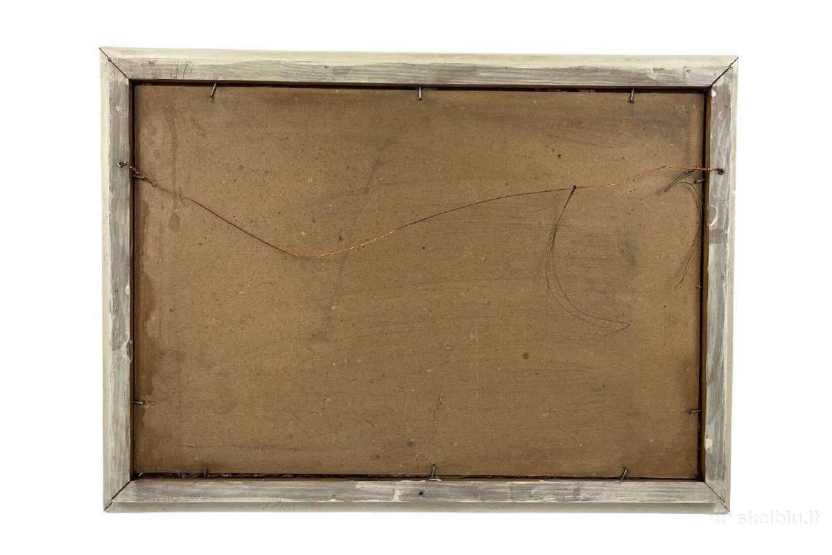Kartonas aliejiniai dažai Latvija 62,1x45,2 cm - nuotraukos Nr. 4