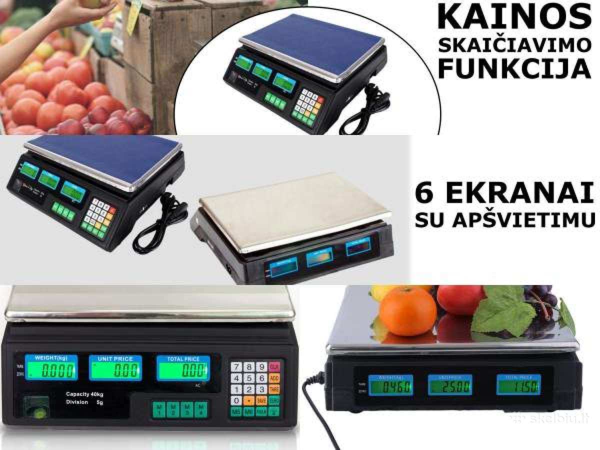 Prekybinės svarstyklės Pigiau Naujos Garantija - nuotraukos Nr. 2