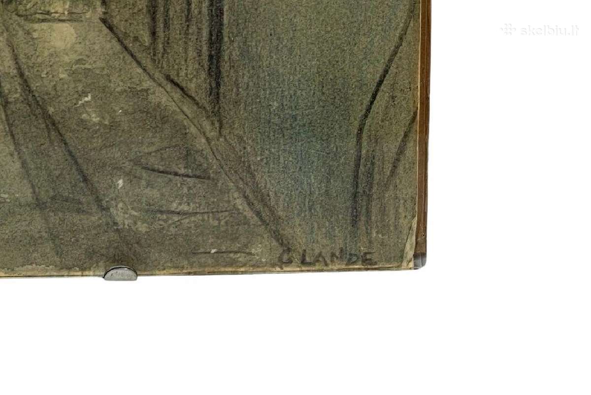 Popierius akvarėlė pieštukas Latvija 1980 m. - nuotraukos Nr. 3
