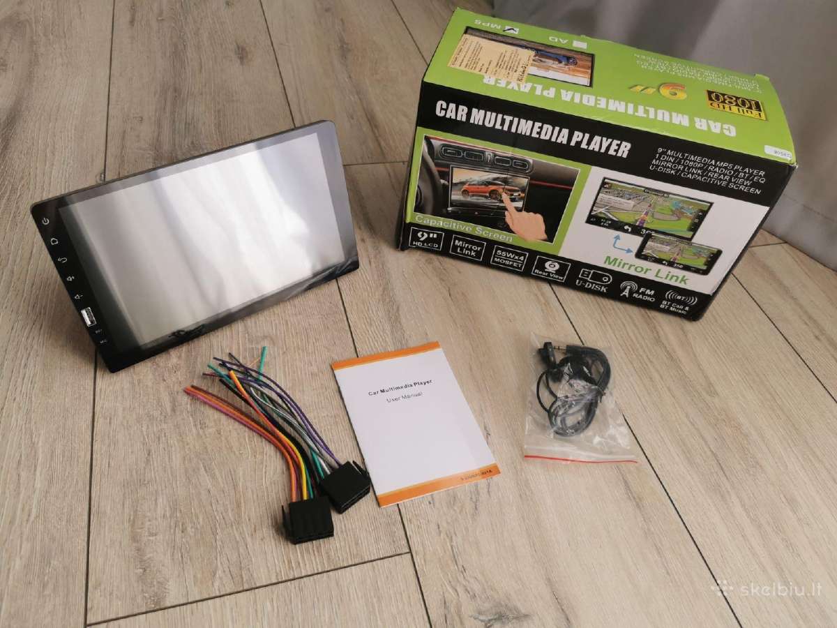 Nauja 9" 1din Multimedia Bluetooth, Usb - nuotraukos Nr. 2