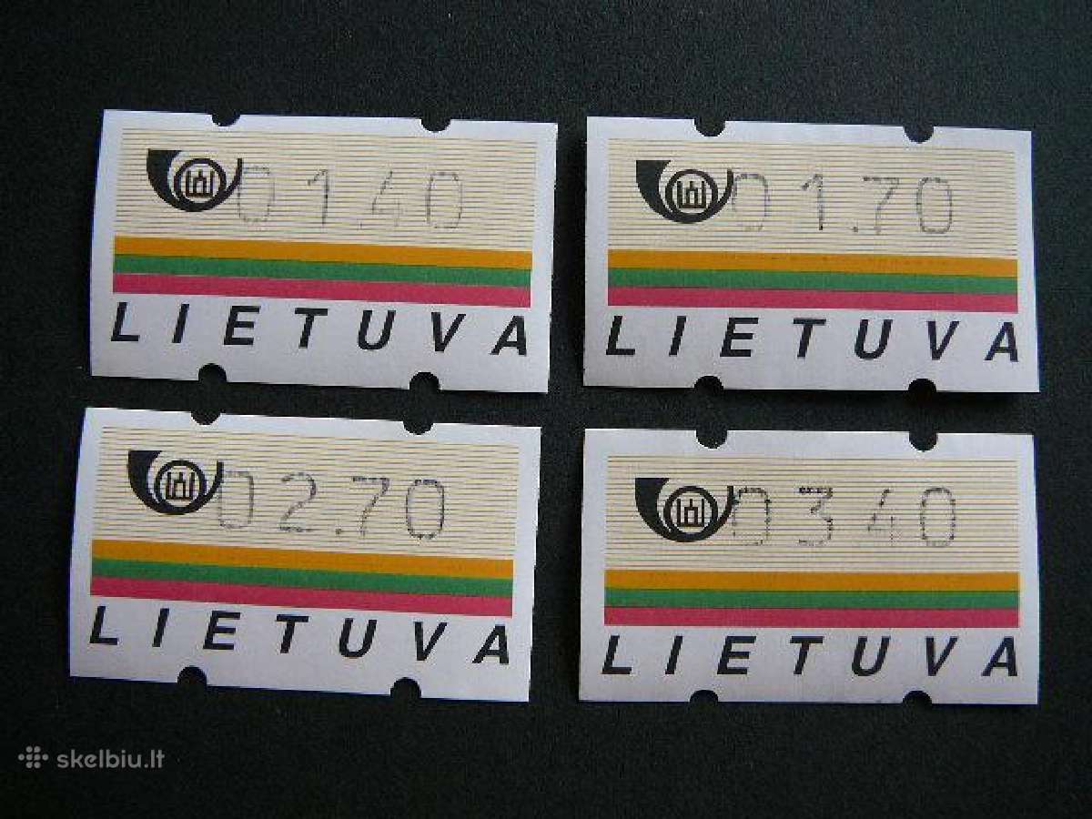 Lietuva 1995 Pasto automatu zenklai (atm) sv950sn