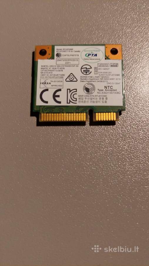 Rtl8723be WiFi/bluetooth plokštė