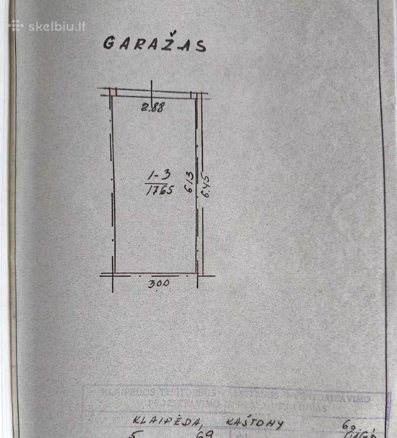 Garažas 17,65 kv.m. Klaipėda - Skelbiu.lt