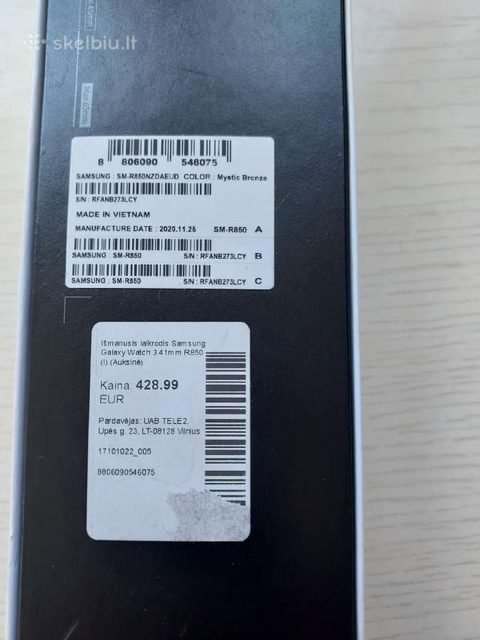 Išmanusis laikrodis Samsung Galaxy Watch3 - nuotraukos Nr. 5