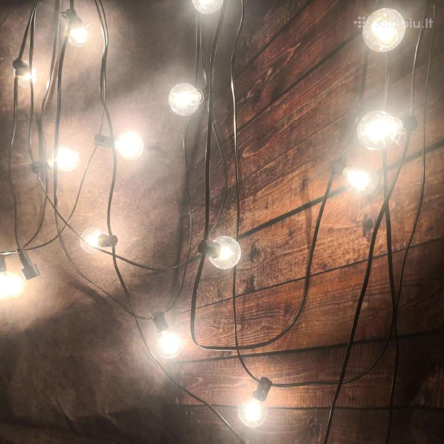 LED lauko lempučių girlianda - nuotraukos Nr. 2