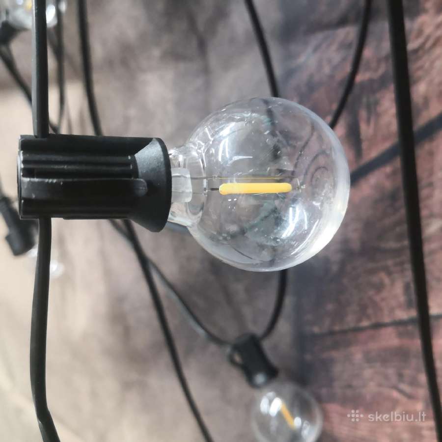 LED lauko lempučių girlianda - nuotraukos Nr. 4