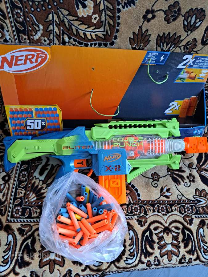 Nerf šautuvai, strėlės,priedai