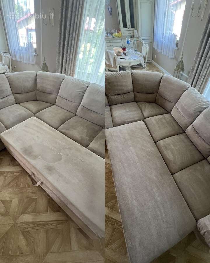 Minkštų baldų ir kilimų cheminis valymas namuose!