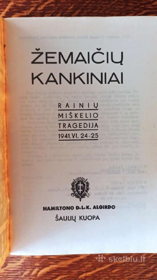 Parduodu knyga"žemaičių kankiniai" - nuotraukos Nr. 2