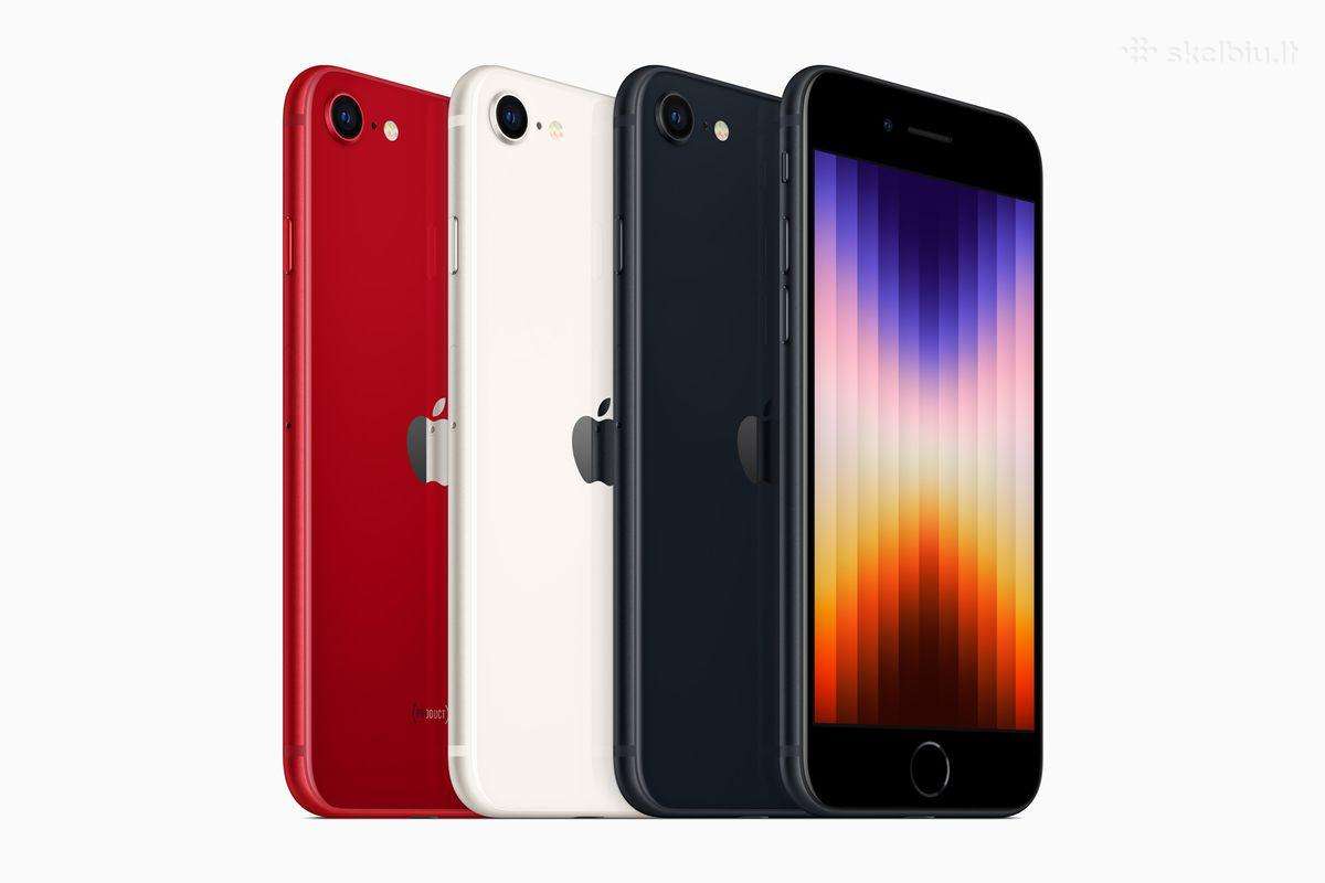 Naujas Apple iPhone Se 2022 64gb su Garantija