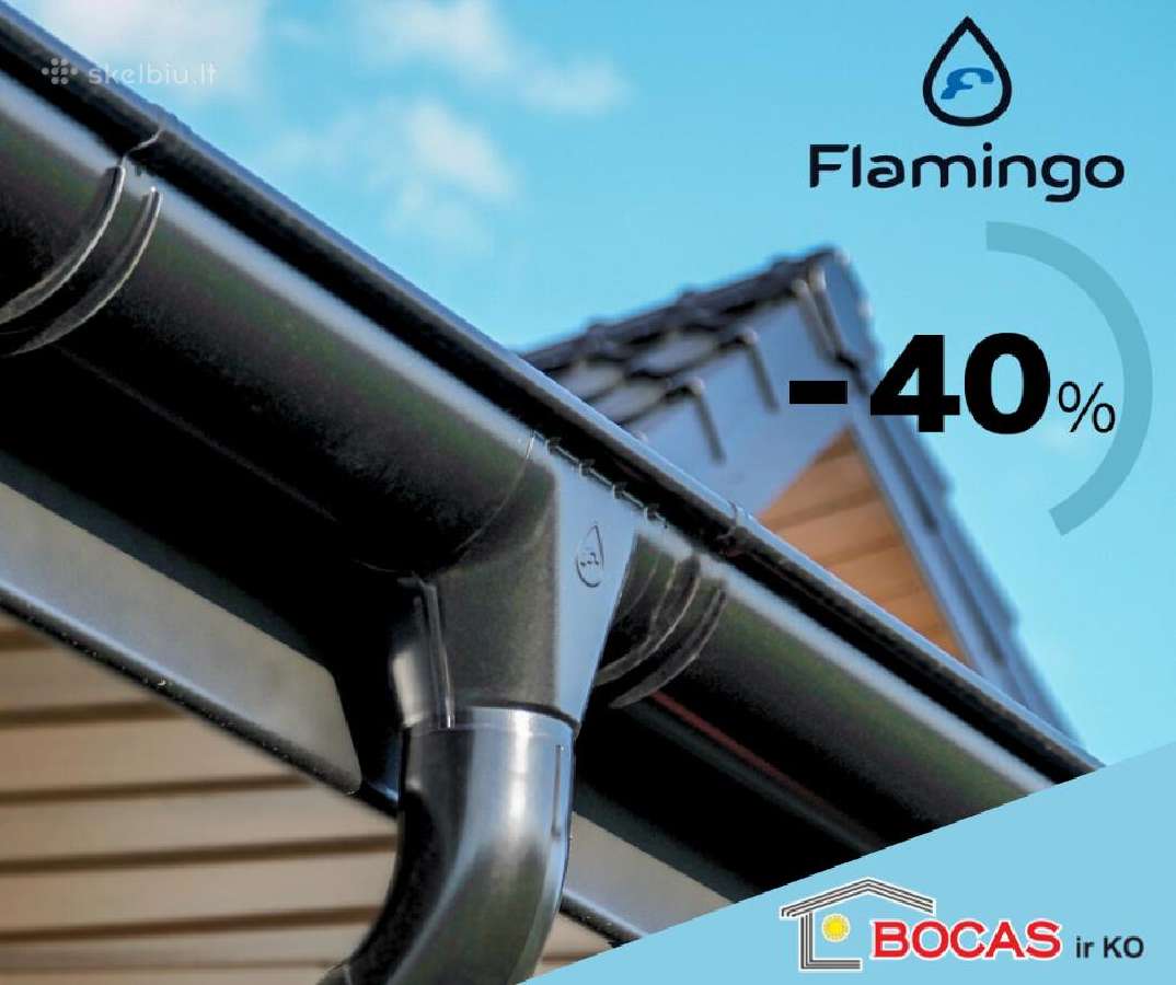Lietaus nuvedimo sistema Flamingo -40% ir daugiau!
