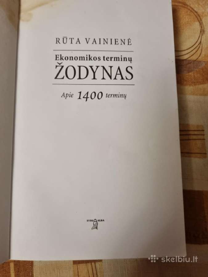 Ekonomikos terminų žodynas - nuotraukos Nr. 2