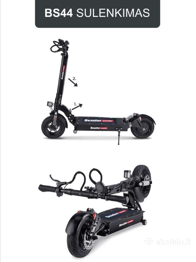 Elektrinis paspirtukas Beaster Scooter Bs44 - nuotraukos Nr. 3