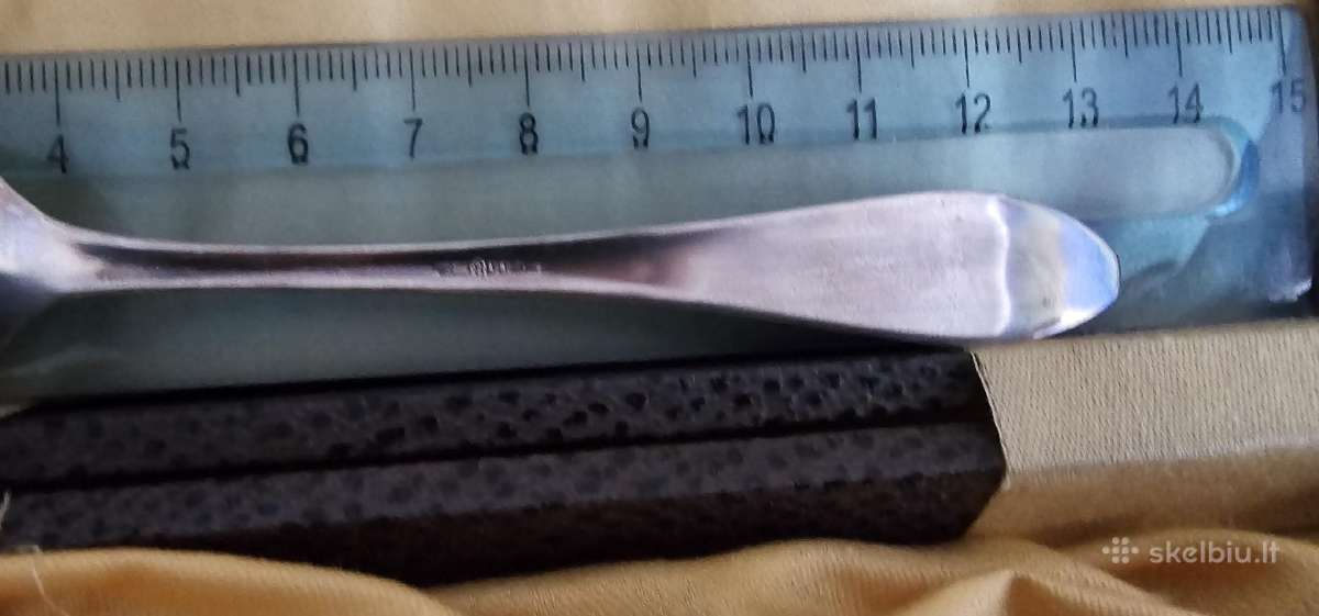 Sidabriniai sauksteliai 800 praba 129gr 11vnt - nuotraukos Nr. 3