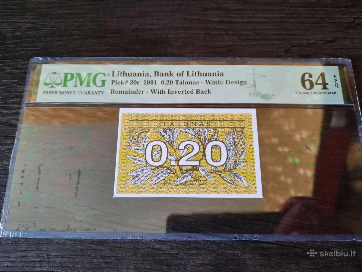 0.20 talonų - Lietuva - Verstas 180 laipsnių Pmg