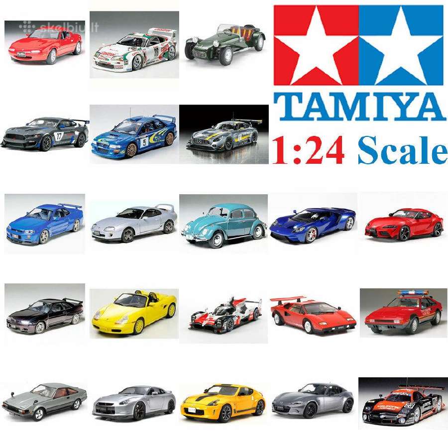 Tamiya surenkami 1/24 mastelio automodeliai