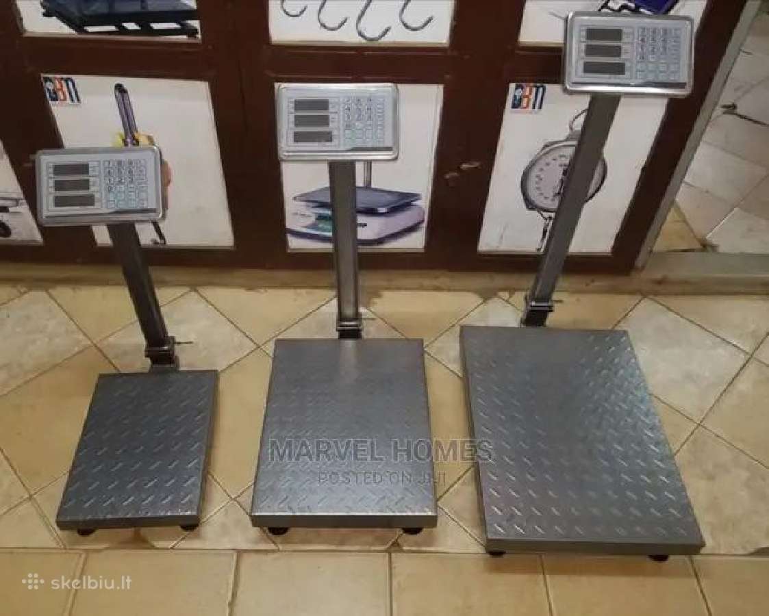 Platforminės Svarstyklės 100 kg, 300 kg Naujos - nuotraukos Nr. 2