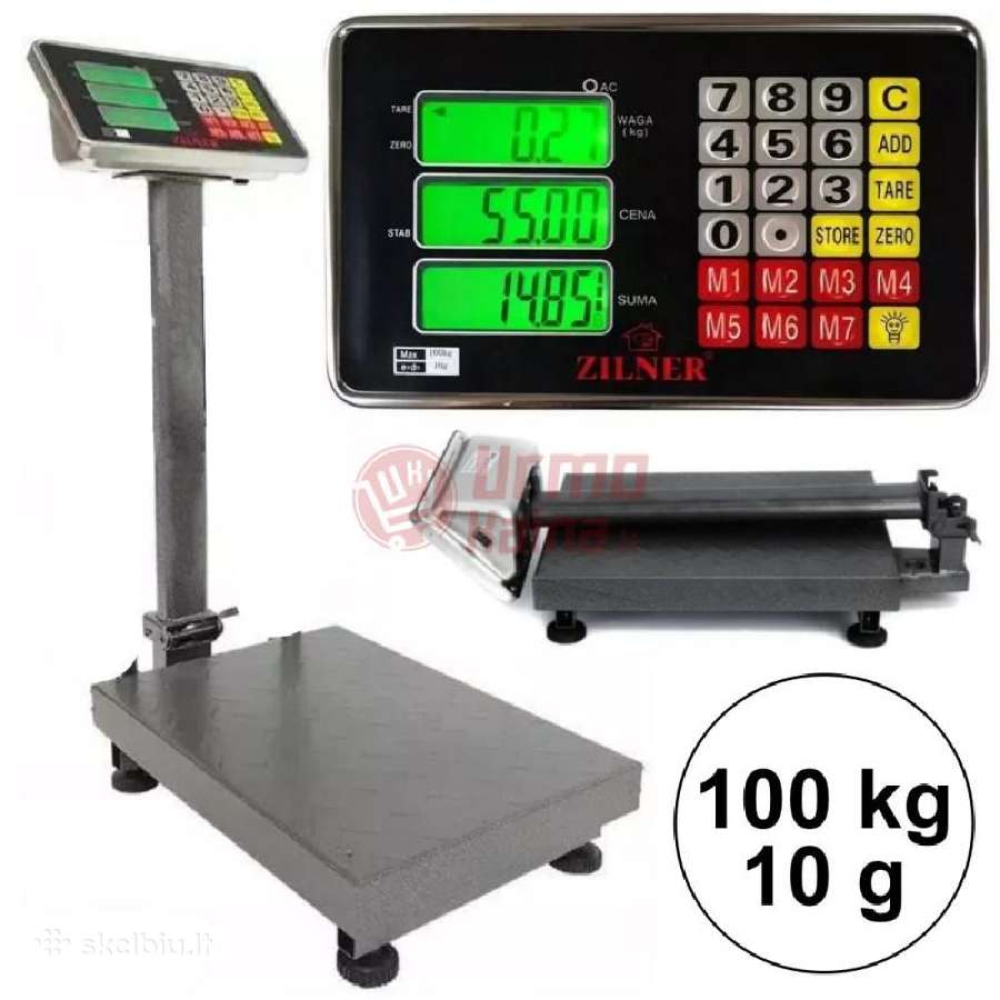 Platforminės Svarstyklės 100 kg, 300 kg Naujos - nuotraukos Nr. 14
