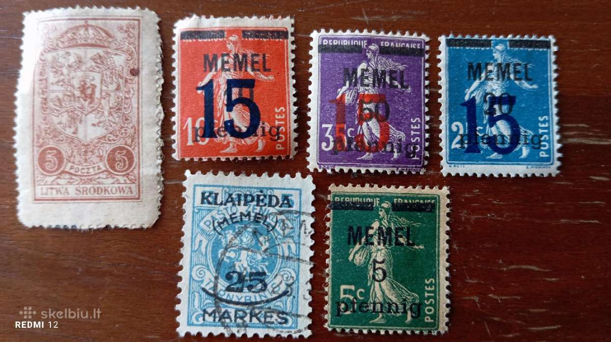 Memel pašto ženklų