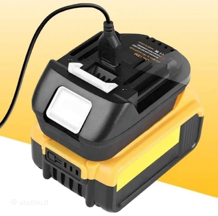 Makita Dewalt Milwauke Ryobi Parkside adapteriai - nuotraukos Nr. 7