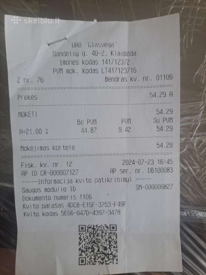 Apvalus grūdintas stiklas 45cm skermens 6mm storio - nuotraukos Nr. 2