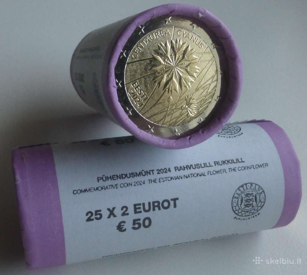 Estijos proginės 2 eurų monetos (Unc) Atnaujintas - nuotraukos Nr. 8